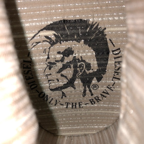 DIESEL High-Top Black Jean Sneakers With Sequins - Picture 10 of 14